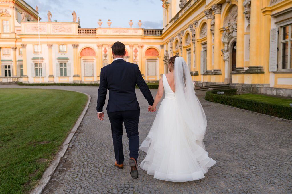 sesja ślubna w warszawie Pałac w Wilanowie